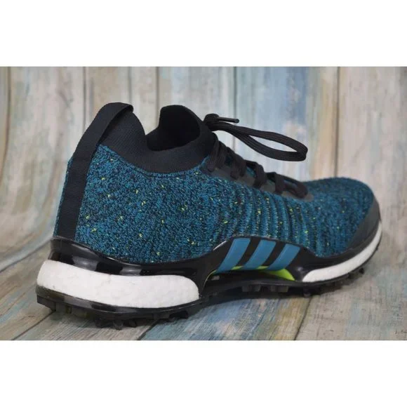 Adidas Tour360 XT PrimeKnit PK Golf Shoes Men's Size 10 Black Teal Cleats F35407